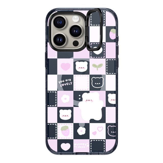 sleepydaze x CASETiFY iPhone 15 Pro Max ケース Checkered,Cartoon Classic Blue インパクトリングスタンドケース MagSafe対応 lovely mochi checkers by sleepydaze Back to School sleepydaze x CASETiFY iPhone 15 Pro Max ケース Checkered,Cartoon Classic Blue インパクトリングスタンドケース MagSafe対応 lovely mochi checkers by sleepydaze Back to School