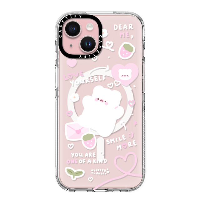 sleepydaze x CASETiFY iPhone 15 ケース クリア クリア ケース MagSafe対応 love letter by sleepydaze