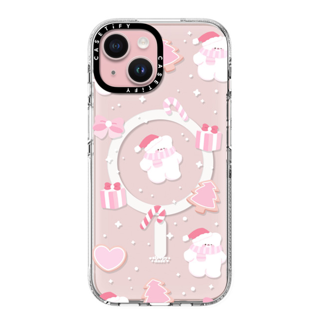 sleepydaze x CASETiFY iPhone 15 ケース クリア クリア ケース MagSafe対応 sweet holiday