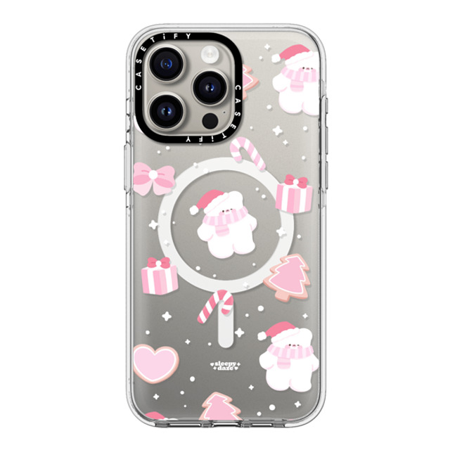 sleepydaze x CASETiFY iPhone 15 Pro Max ケース クリア クリア ケース MagSafe対応 sweet holiday