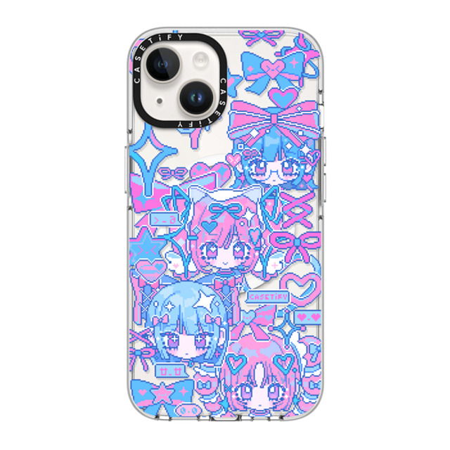 Anarrator x CASETiFY iPhone 14 ケース クリア クリア ケース MagSafe対応 Kirakira Love