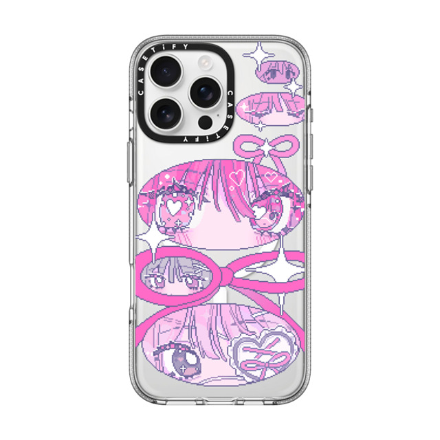 Anarrator x CASETiFY iPhone 16 Pro Max ケース クリア クリア ケース MagSafe対応 Ribbons And Love