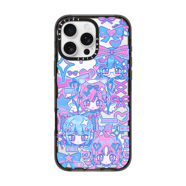 Anarrator x CASETiFY iPhone 16 Pro Max ケース ブラック インパクトケース Kirakira Love