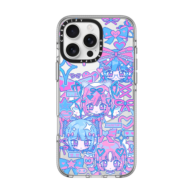 Anarrator x CASETiFY iPhone 16 Pro Max ケース クリア クリア ケース MagSafe対応 Kirakira Love