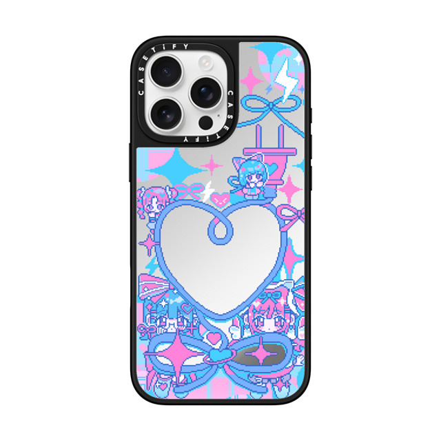 Anarrator x CASETiFY iPhone 16 Pro Max Case Silver on Black ミラーケース MagSafe対応 Connect To Love Mother's Day Anarrator x CASETiFY iPhone 16 Pro Max Case Silver on Black ミラーケース MagSafe対応 Connect To Love Mother's Day