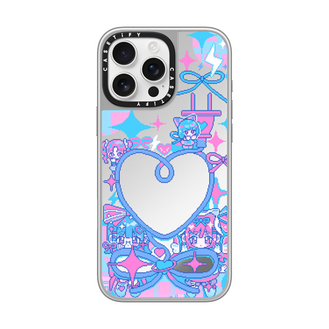 Anarrator x CASETiFY iPhone 16 Pro Max ケース シルバー (シルバーバンパー) ミラーケース MagSafe対応 Connect To Love Father's Day Anarrator x CASETiFY iPhone 16 Pro Max ケース シルバー (シルバーバンパー) ミラーケース MagSafe対応 Connect To Love Father's Day
