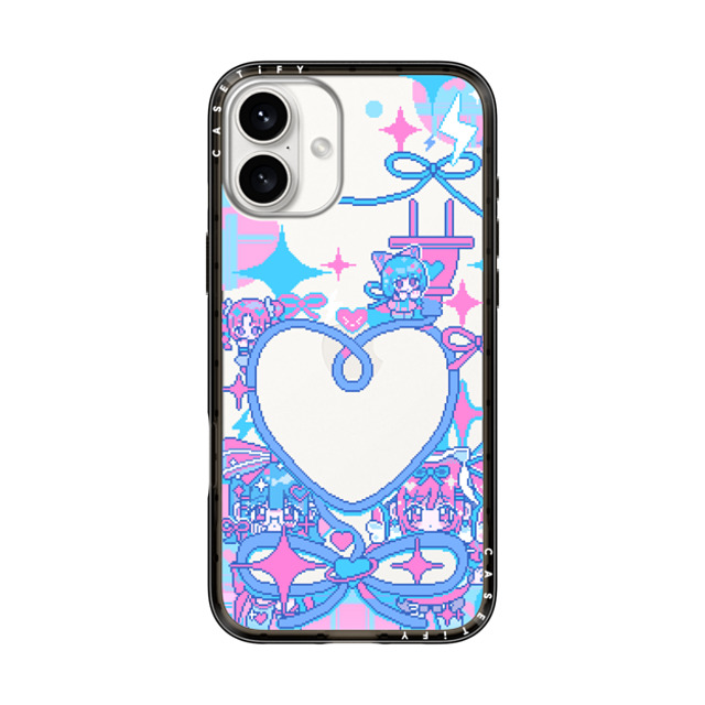 Anarrator x CASETiFY iPhone 16 Plus ケース ブラック インパクトライトケース Connect To Love Mother's Day Anarrator x CASETiFY iPhone 16 Plus ケース ブラック インパクトライトケース Connect To Love Mother's Day