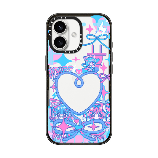 Anarrator x CASETiFY iPhone 16 Case Black インパクトケース Connect To Love Mother's Day Anarrator x CASETiFY iPhone 16 Case Black インパクトケース Connect To Love Mother's Day