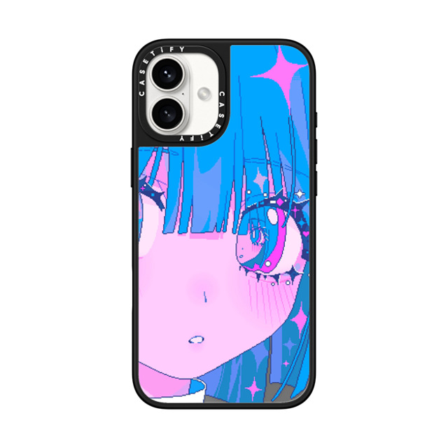 Anarrator x CASETiFY iPhone 16 Plus Case Silver on Black ミラーケース MagSafe対応 In My Eyes Anarrator x CASETiFY iPhone 16 Plus Case Silver on Black ミラーケース MagSafe対応 In My Eyes