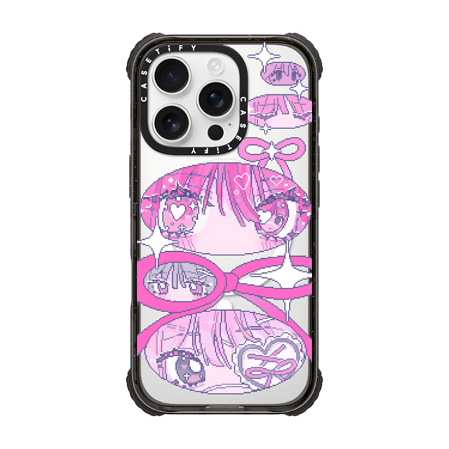 Anarrator x CASETiFY iPhone 16 Pro Case Black ウルトラ インパクトケース MagSafe 対応 Ribbons And Love Anarrator x CASETiFY iPhone 16 Pro Case Black ウルトラ インパクトケース MagSafe 対応 Ribbons And Love