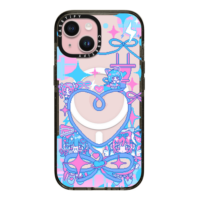 Anarrator x CASETiFY iPhone 15 Case Black Impact Case MagSafe Compatible Connect To Love Mother's Day Anarrator x CASETiFY iPhone 15 Case Black Impact Case MagSafe Compatible Connect To Love Mother's Day