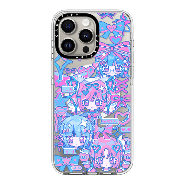 Anarrator x CASETiFY iPhone 15 Pro Max ケース クリア クリア ケース MagSafe対応 Kirakira Love