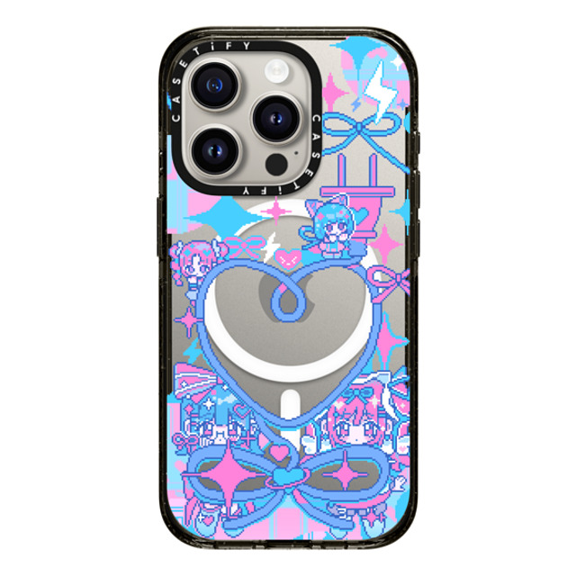 Anarrator x CASETiFY iPhone 15 Pro Case Black Impact Case MagSafe Compatible Connect To Love Mother's Day Anarrator x CASETiFY iPhone 15 Pro Case Black Impact Case MagSafe Compatible Connect To Love Mother's Day