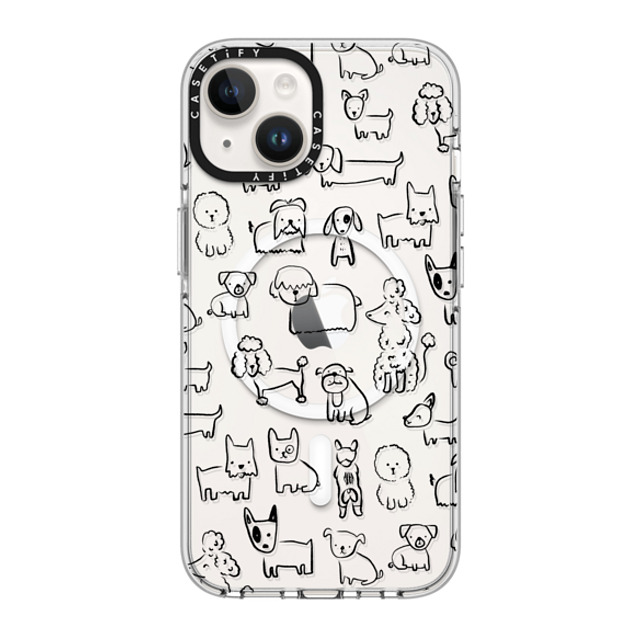 Black Lamb Studio x CASETiFY iPhone 14 ケース クリア クリア ケース MagSafe対応 DOG SHOW