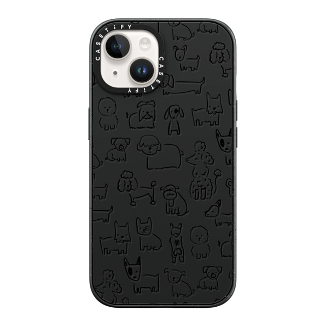 Black Lamb Studio x CASETiFY iPhone 14 Case Matte Black Impact Case DOG SHOW Black Lamb Studio x CASETiFY iPhone 14 Case Matte Black Impact Case DOG SHOW