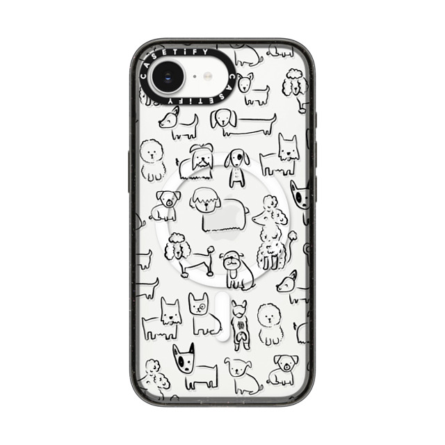 Black Lamb Studio x CASETiFY iPhone 16e ケース Dog,Cartoon ブラック インパクトケース MagSafe対応 DOG SHOW Back to School Black Lamb Studio x CASETiFY iPhone 16e ケース Dog,Cartoon ブラック インパクトケース MagSafe対応 DOG SHOW Back to School