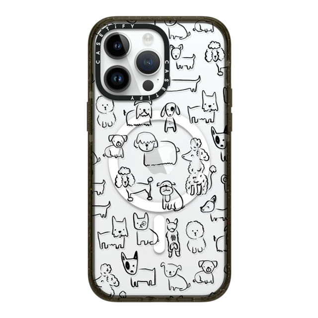 Black Lamb Studio x CASETiFY iPhone 14 Pro Max ケース ブラック インパクトケース MagSafe対応 DOG SHOW