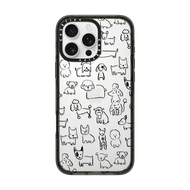 Black Lamb Studio x CASETiFY iPhone 16 Pro Max ケース ブラック インパクトケース DOG SHOW