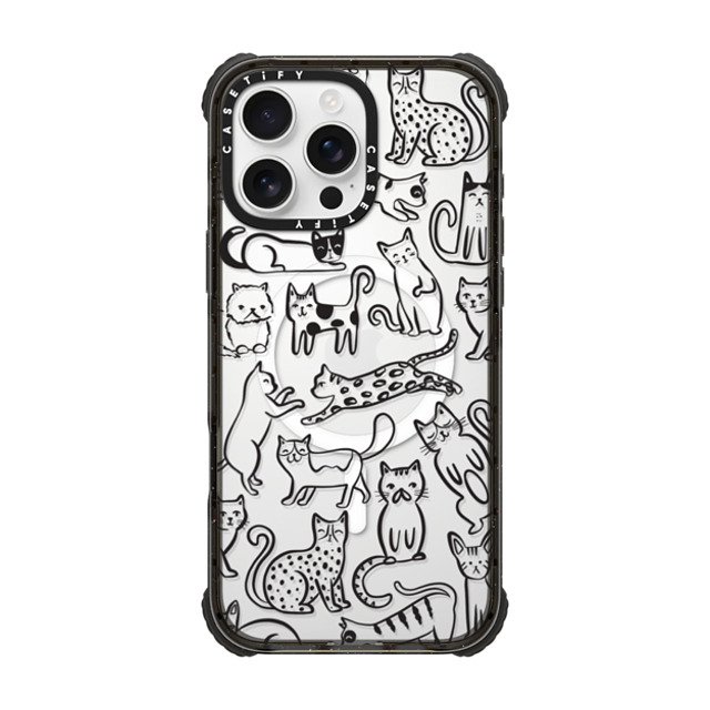 Black Lamb Studio x CASETiFY iPhone 16 Pro Max Case Black ウルトラ インパクトケース MagSafe 対応 Cat Parade Black Lamb Studio x CASETiFY iPhone 16 Pro Max Case Black ウルトラ インパクトケース MagSafe 対応 Cat Parade