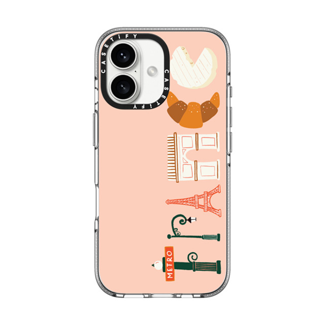 Black Lamb Studio x CASETiFY iPhone 16 Case Clear Clear Case MagSafe Compatible FRANCE Mother's Day Black Lamb Studio x CASETiFY iPhone 16 Case Clear Clear Case MagSafe Compatible FRANCE Mother's Day