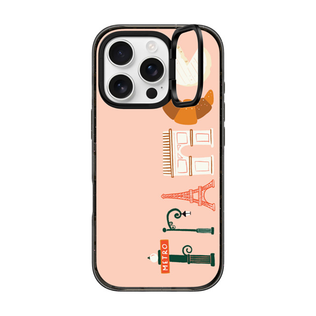 Black Lamb Studio x CASETiFY iPhone 16 Pro Case Black インパクトリングスタンドケース MagSafe対応 FRANCE Mother's Day Black Lamb Studio x CASETiFY iPhone 16 Pro Case Black インパクトリングスタンドケース MagSafe対応 FRANCE Mother's Day