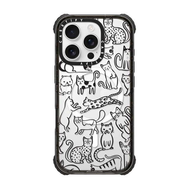 Black Lamb Studio x CASETiFY iPhone 16 Pro Case Black ウルトラ インパクトケース MagSafe 対応 Cat Parade Black Lamb Studio x CASETiFY iPhone 16 Pro Case Black ウルトラ インパクトケース MagSafe 対応 Cat Parade