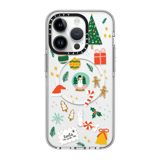 Black Lamb Studio x CASETiFY iPhone 14 Pro ケース クリア クリア ケース MagSafe対応 Christmas Everything