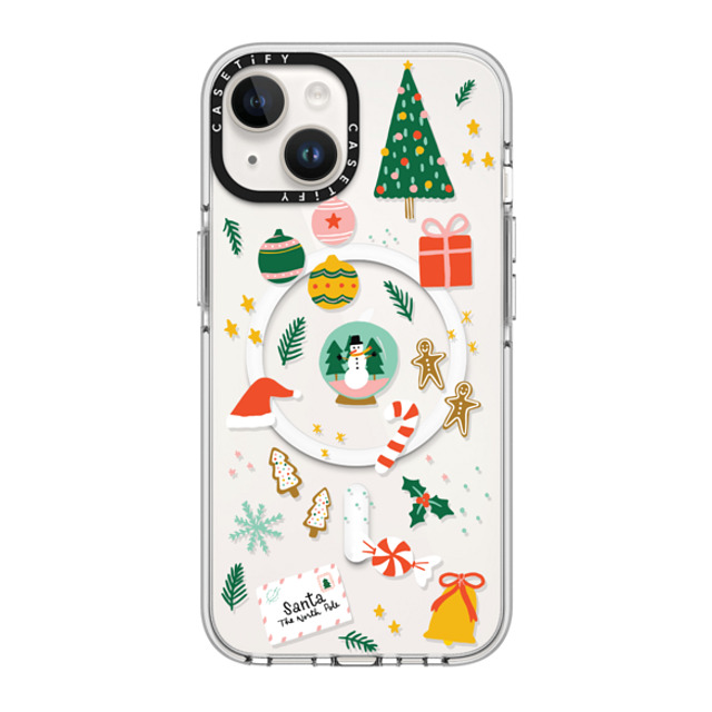 Black Lamb Studio x CASETiFY iPhone 14 ケース クリア クリア ケース MagSafe対応 Christmas Everything