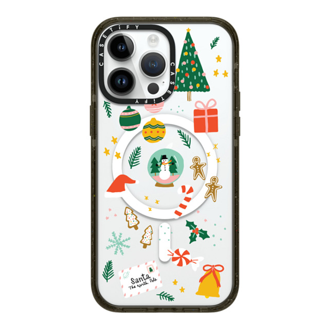 Black Lamb Studio x CASETiFY iPhone 14 Pro Max ケース ブラック インパクトケース MagSafe対応 Christmas Everything