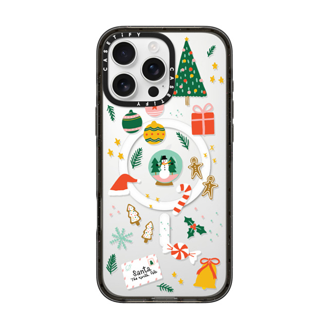 Black Lamb Studio x CASETiFY iPhone 16 Pro Max ケース ブラック インパクトケース MagSafe対応 Christmas Everything