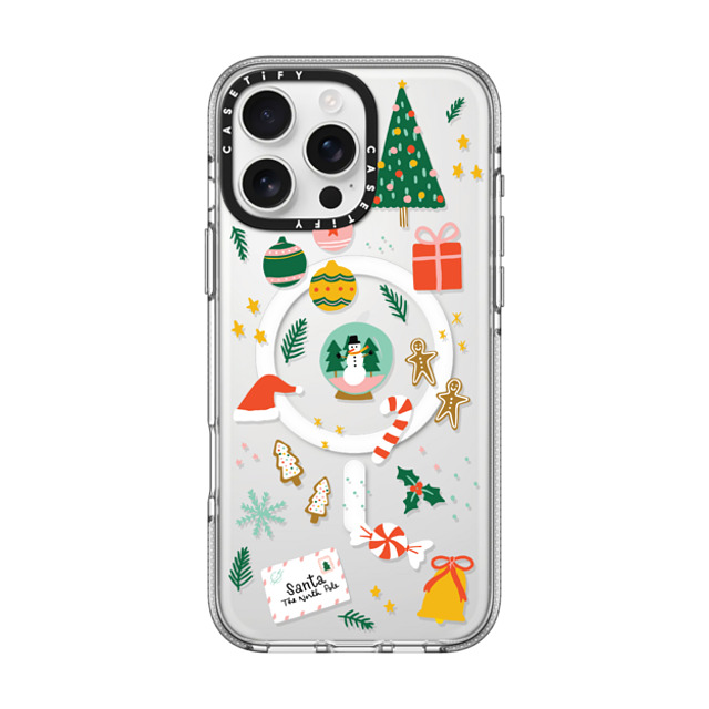 Black Lamb Studio x CASETiFY iPhone 16 Pro Max ケース クリア クリア ケース MagSafe対応 Christmas Everything