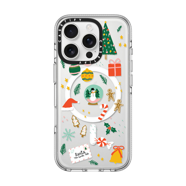 Black Lamb Studio x CASETiFY iPhone 16 Pro ケース クリア クリア ケース MagSafe対応 Christmas Everything