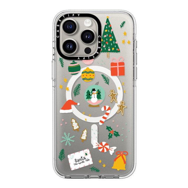 Black Lamb Studio x CASETiFY iPhone 15 Pro Max ケース クリア クリア ケース MagSafe対応 Christmas Everything