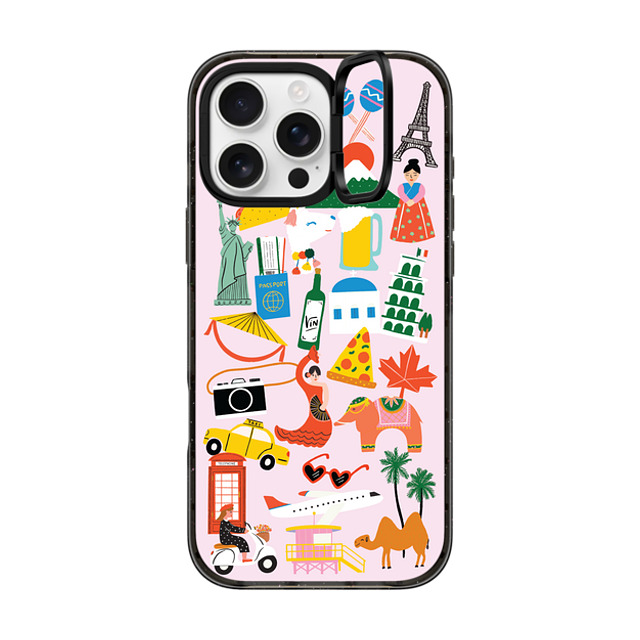 Black Lamb Studio x CASETiFY iPhone 16 Pro Max Case Sticker Black インパクトリングスタンドケース MagSafe対応 GLOBETROTTER Mother's Day Black Lamb Studio x CASETiFY iPhone 16 Pro Max Case Sticker Black インパクトリングスタンドケース MagSafe対応 GLOBETROTTER Mother's Day
