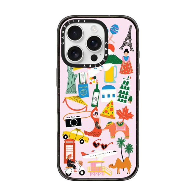 Black Lamb Studio x CASETiFY iPhone 16 Pro Case Sticker Black Impact Case GLOBETROTTER Mother's Day Black Lamb Studio x CASETiFY iPhone 16 Pro Case Sticker Black Impact Case GLOBETROTTER Mother's Day