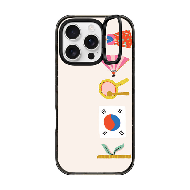 Black Lamb Studio x CASETiFY iPhone 16 Pro Case Travel Black インパクトリングスタンドケース MagSafe対応 KOREA Father's Day Black Lamb Studio x CASETiFY iPhone 16 Pro Case Travel Black インパクトリングスタンドケース MagSafe対応 KOREA Father's Day