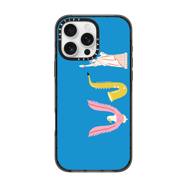 Black Lamb Studio x CASETiFY iPhone 16 Pro Max ケース Travel,Typography ブラック インパクトケース アメリカ Back to School Black Lamb Studio x CASETiFY iPhone 16 Pro Max ケース Travel,Typography ブラック インパクトケース アメリカ Back to School