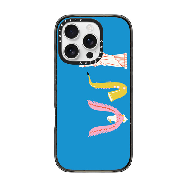 Black Lamb Studio x CASETiFY iPhone 16 Pro ケース Travel,Typography ブラック インパクトケース アメリカ Back to School Black Lamb Studio x CASETiFY iPhone 16 Pro ケース Travel,Typography ブラック インパクトケース アメリカ Back to School