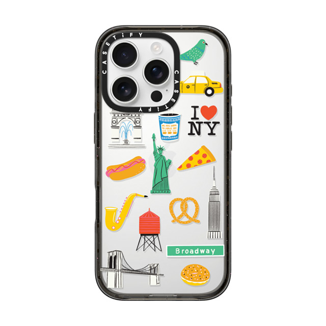 Black Lamb Studio x CASETiFY iPhone 16 Pro Case Cartoon,Travel Black Impact Case NYC Back to School Black Lamb Studio x CASETiFY iPhone 16 Pro Case Cartoon,Travel Black Impact Case NYC Back to School