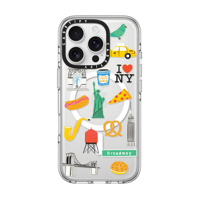 Black Lamb Studio x CASETiFY iPhone 16 Pro Case Cartoon,Travel クリア クリア ケース MagSafe対応 NYC Back to School Black Lamb Studio x CASETiFY iPhone 16 Pro Case Cartoon,Travel クリア クリア ケース MagSafe対応 NYC Back to School