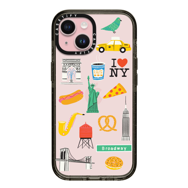 Black Lamb Studio x CASETiFY iPhone 15 Case Cartoon,Travel ブラック インパクトケース NYC Mother's Day Black Lamb Studio x CASETiFY iPhone 15 Case Cartoon,Travel ブラック インパクトケース NYC Mother's Day