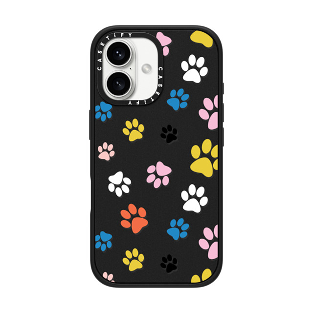 Black Lamb Studio x CASETiFY iPhone 16 ケース Dog,Cartoon マットブラック インパクトケース MagSafe対応 Pawsome Father's Day Black Lamb Studio x CASETiFY iPhone 16 ケース Dog,Cartoon マットブラック インパクトケース MagSafe対応 Pawsome Father's Day
