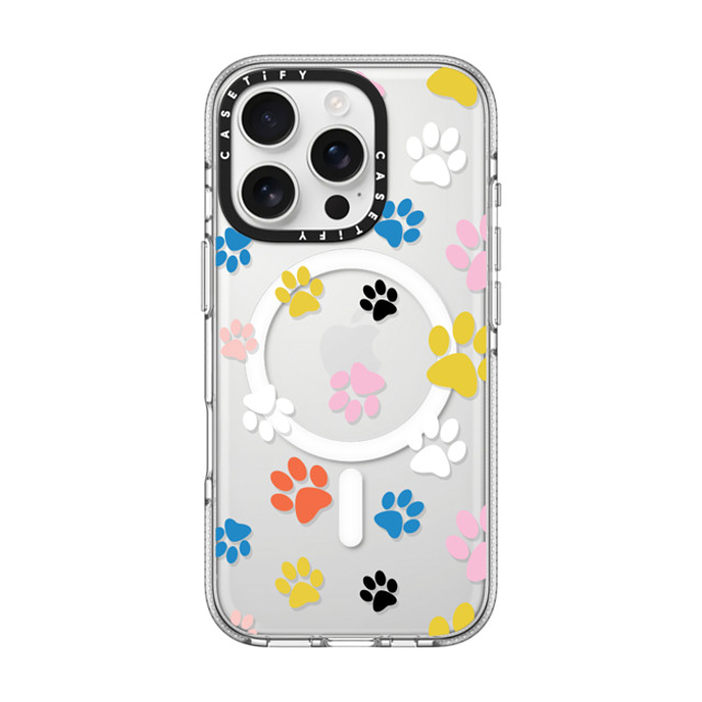 Black Lamb Studio x CASETiFY iPhone 16 Pro Case Dog,Cartoon Clear Clear Case MagSafe Compatible Pawsome Mother's Day Black Lamb Studio x CASETiFY iPhone 16 Pro Case Dog,Cartoon Clear Clear Case MagSafe Compatible Pawsome Mother's Day