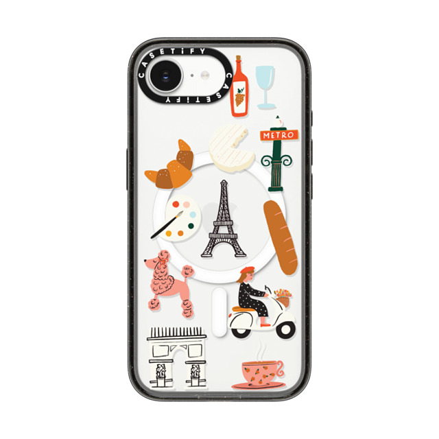 Black Lamb Studio x CASETiFY iPhone 16e Case Cartoon,Travel Black Impact Case MagSafe Compatible PARIS 2 Back to School Black Lamb Studio x CASETiFY iPhone 16e Case Cartoon,Travel Black Impact Case MagSafe Compatible PARIS 2 Back to School