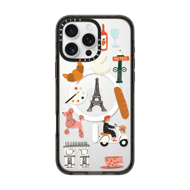 Black Lamb Studio x CASETiFY iPhone 16 Pro Max Case Cartoon,Travel Black Impact Case MagSafe Compatible PARIS 2 Back to School Black Lamb Studio x CASETiFY iPhone 16 Pro Max Case Cartoon,Travel Black Impact Case MagSafe Compatible PARIS 2 Back to School