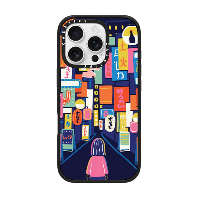Black Lamb Studio x CASETiFY iPhone 16 Pro Case Travel,Anime Matte Black Impact Case MagSafe Compatible TOKYO Back to School Black Lamb Studio x CASETiFY iPhone 16 Pro Case Travel,Anime Matte Black Impact Case MagSafe Compatible TOKYO Back to School