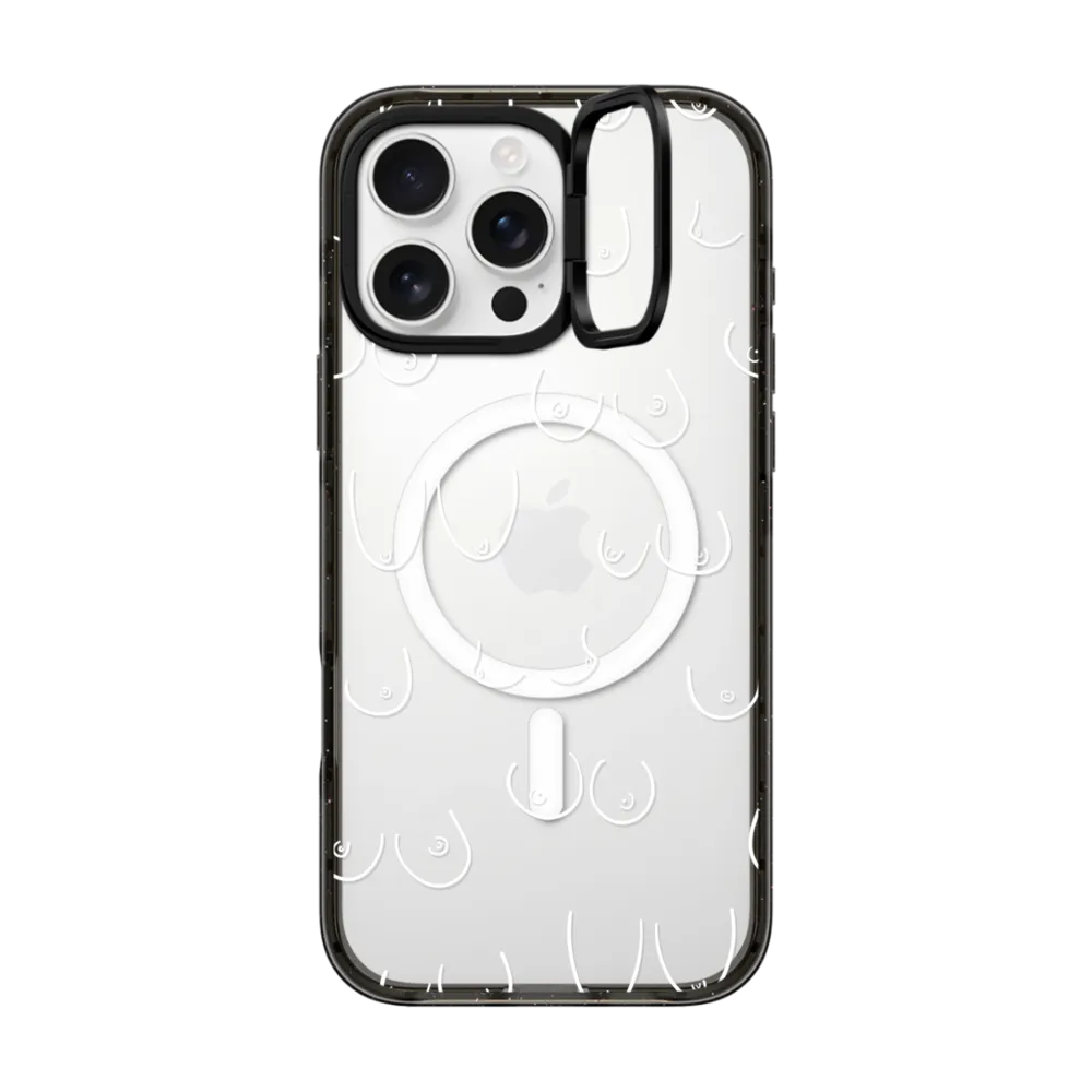 Impact Ring Stand iPhone 16 Pro Max Case MagSafe Compatible - Boobies