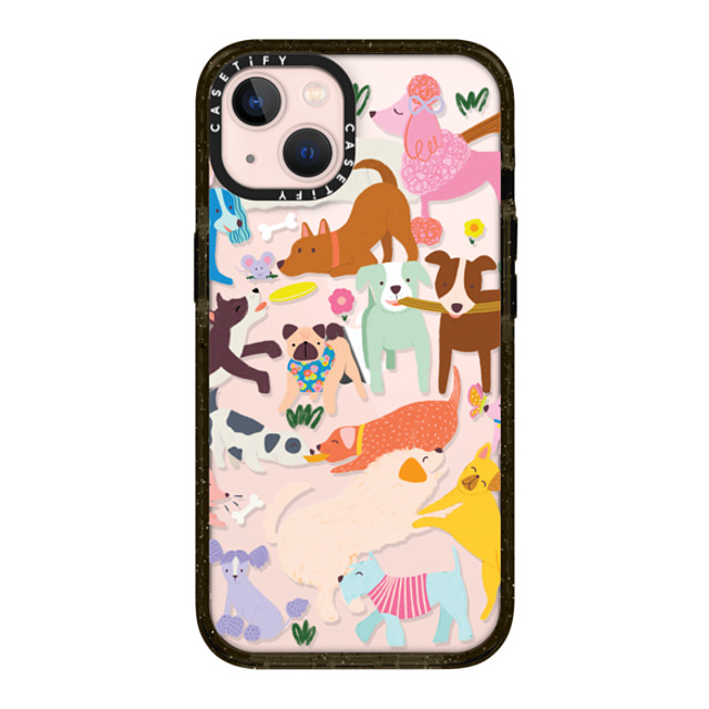 Black Lamb Studio x CASETiFY iPhone 13 ケース ブラック インパクトケース DOG PARK