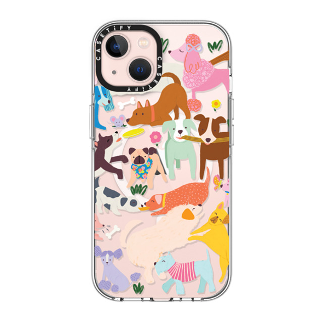 Black Lamb Studio x CASETiFY iPhone 13 ケース クリア クリア ケース MagSafe対応 DOG PARK