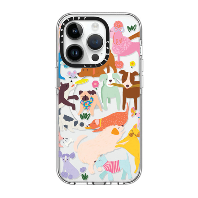 Black Lamb Studio x CASETiFY iPhone 14 Pro ケース クリア クリア ケース MagSafe対応 DOG PARK